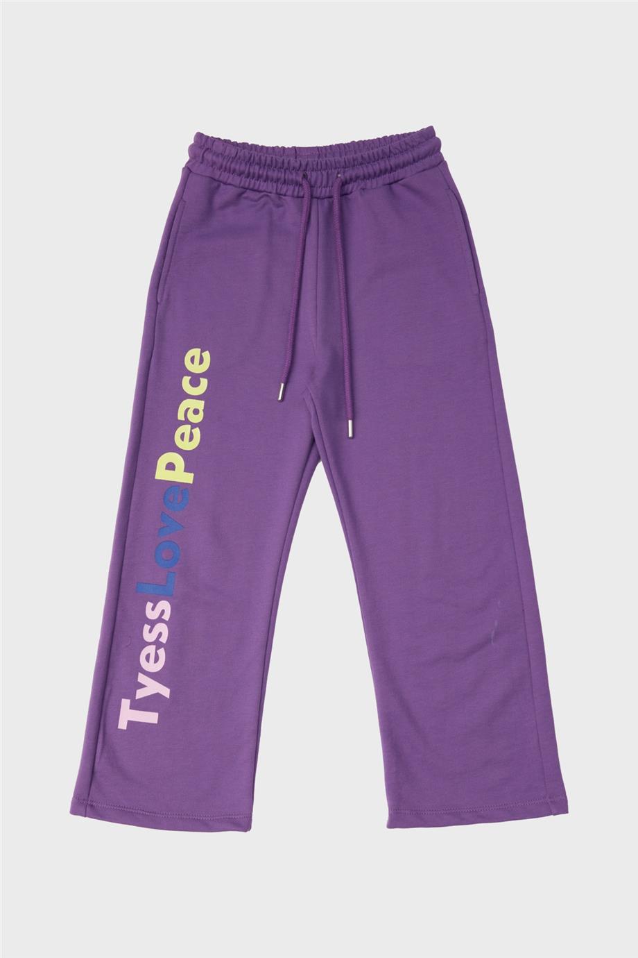 Girl Purple Tracksuit Bottom - BgStore