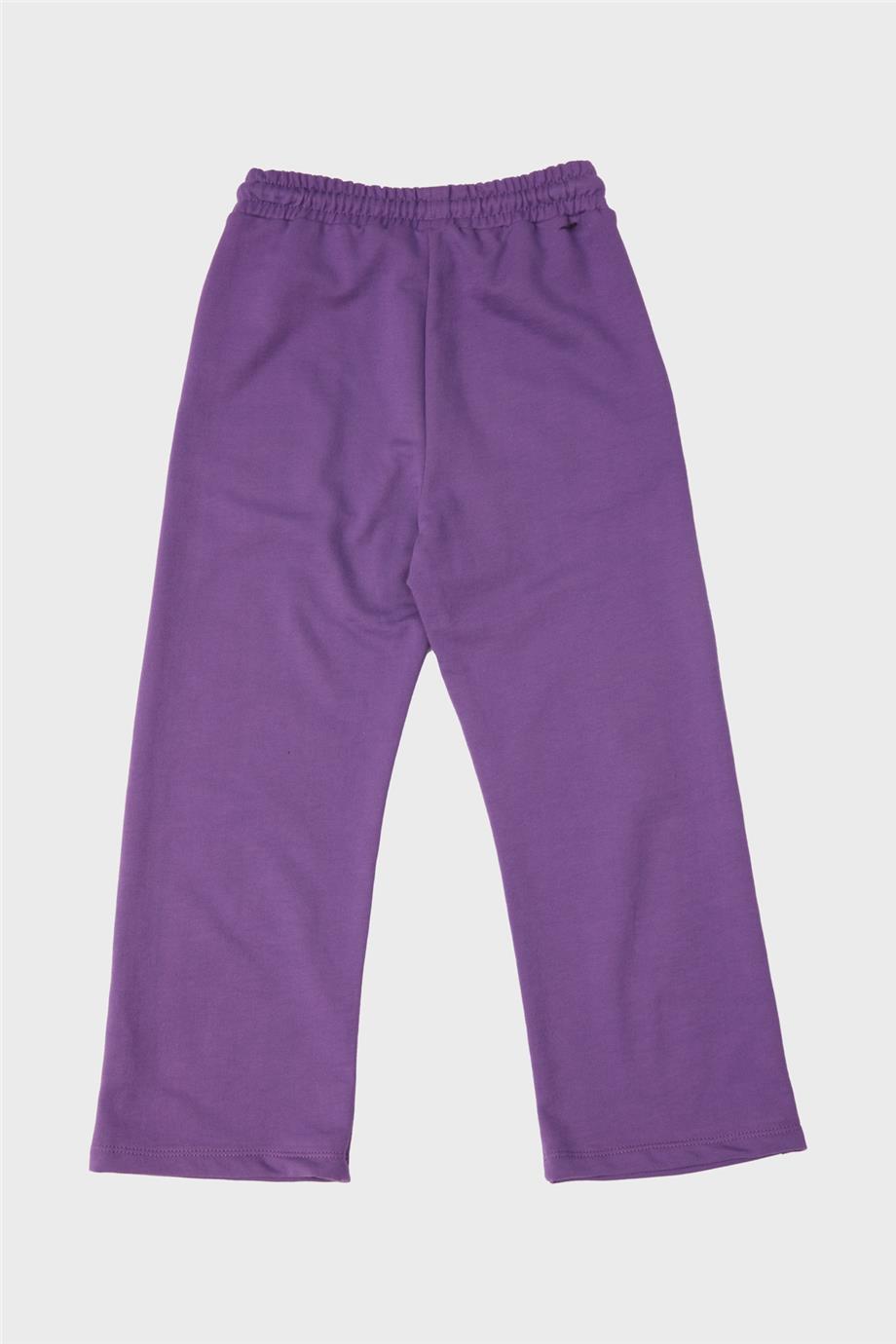 Girl Purple Tracksuit Bottom - BgStore