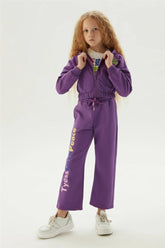 Girl Purple Tracksuit Top - BgStore