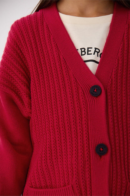 Girl Red Cardigan - BgStore