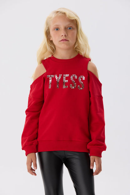 Girl Red Sweatshirt - BgStore