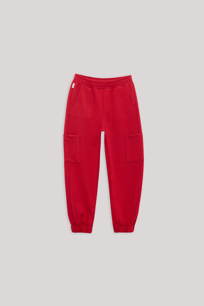 Girl Red Tracksuit Bottom - BgStore