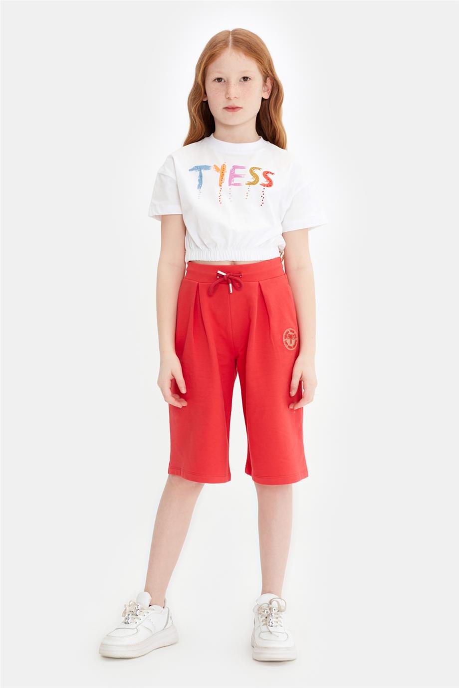 Girl Red Tracksuit Bottom - BgStore