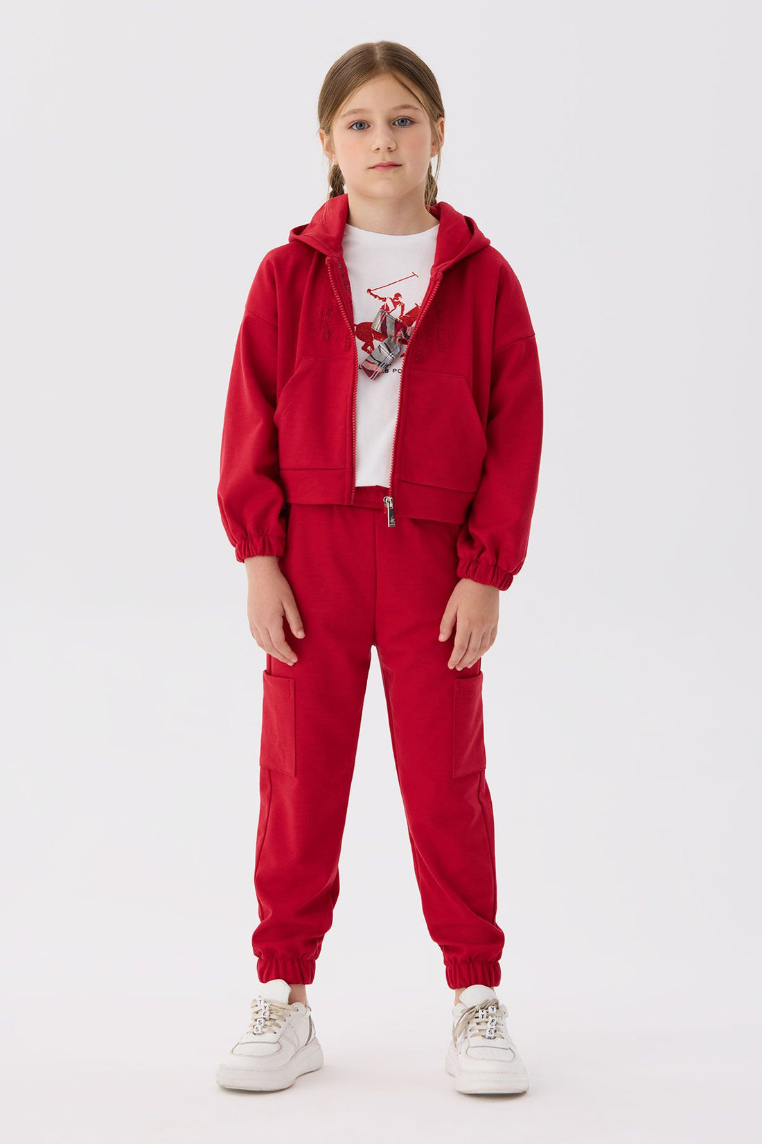 Girl Red Tracksuit Top - BgStore