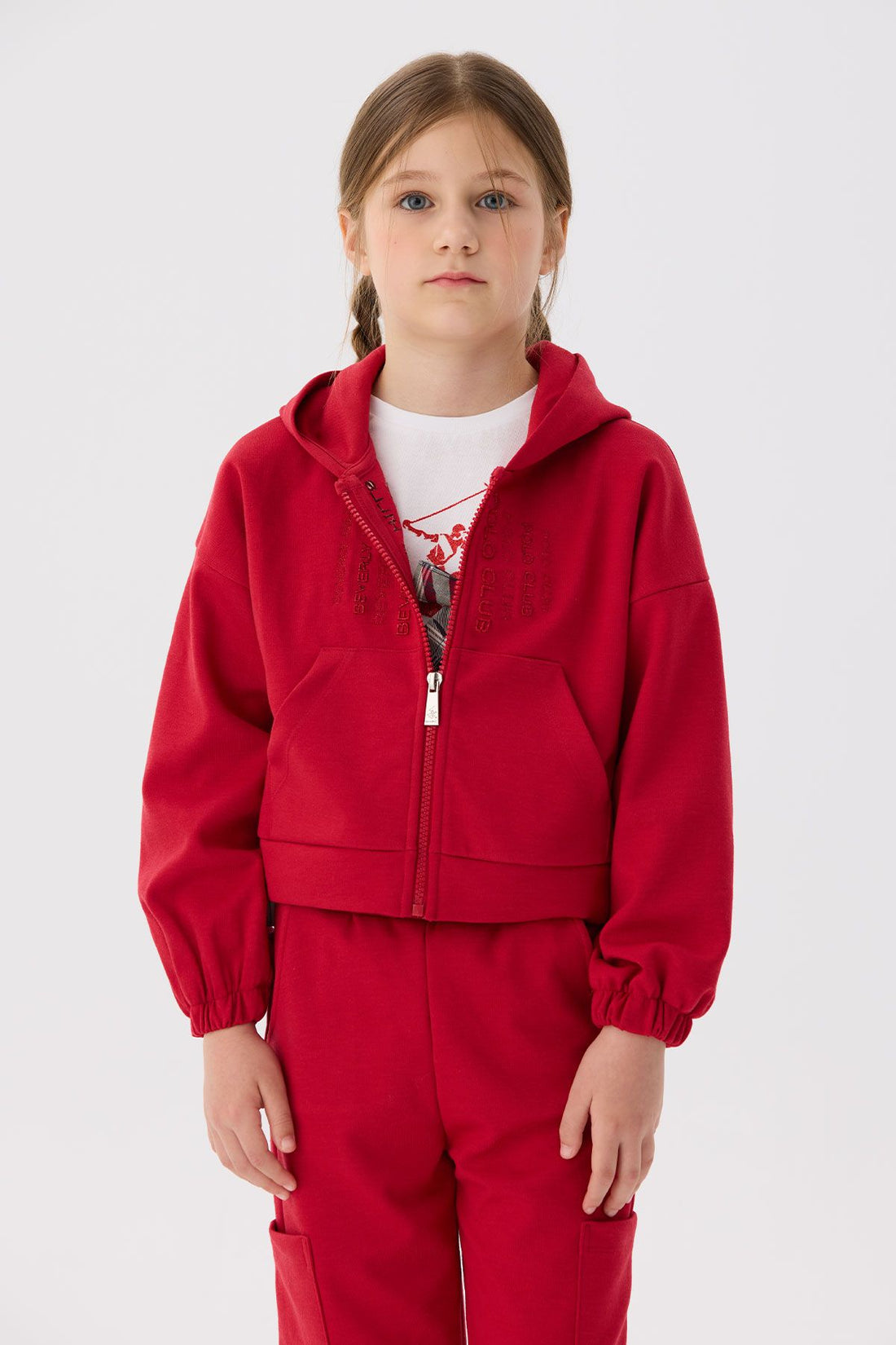 Girl Red Tracksuit Top - BgStore