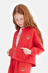 Girl Red Tracksuit Top - BgStore