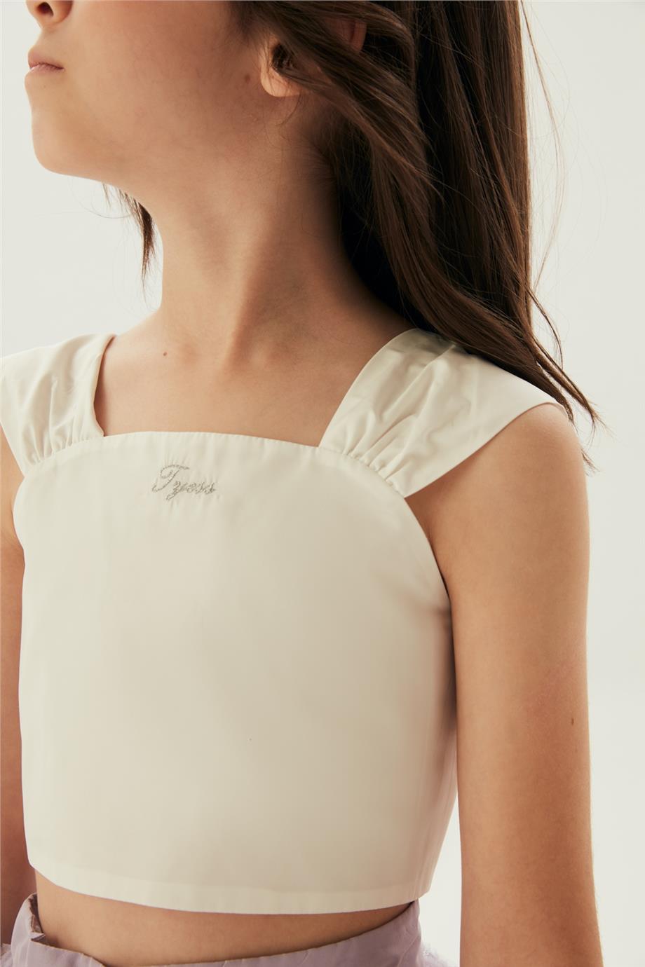 Girl White Blouse - BgStore