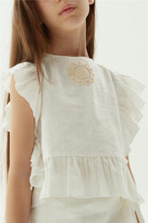 Girl White Blouse - BgStore