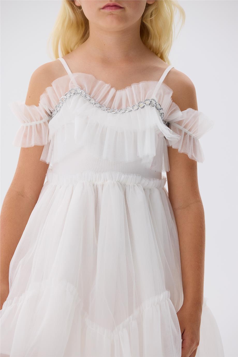 Girl White Dress - BgStore