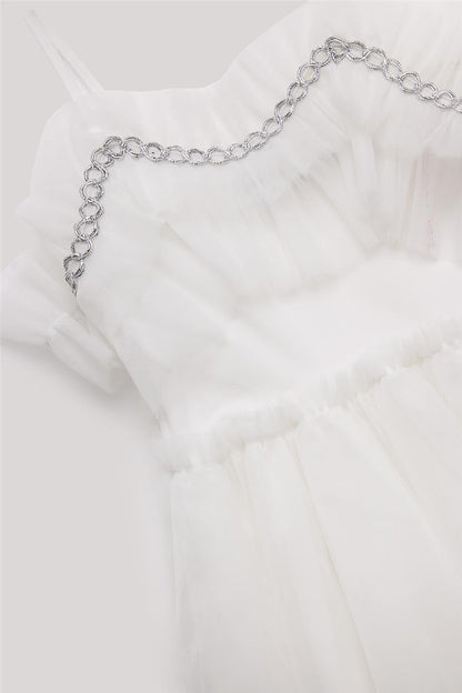 Girl White Dress - BgStore