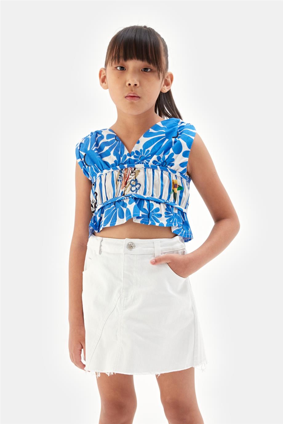 Girl White Skirt - BgStore