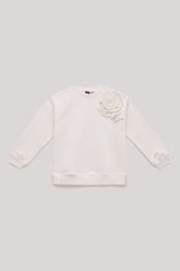 Girl White Sweatshirt - BgStore