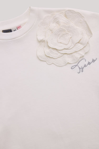 Girl White Sweatshirt - BgStore