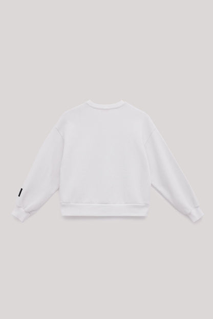 Girl White Sweatshirt - BgStore