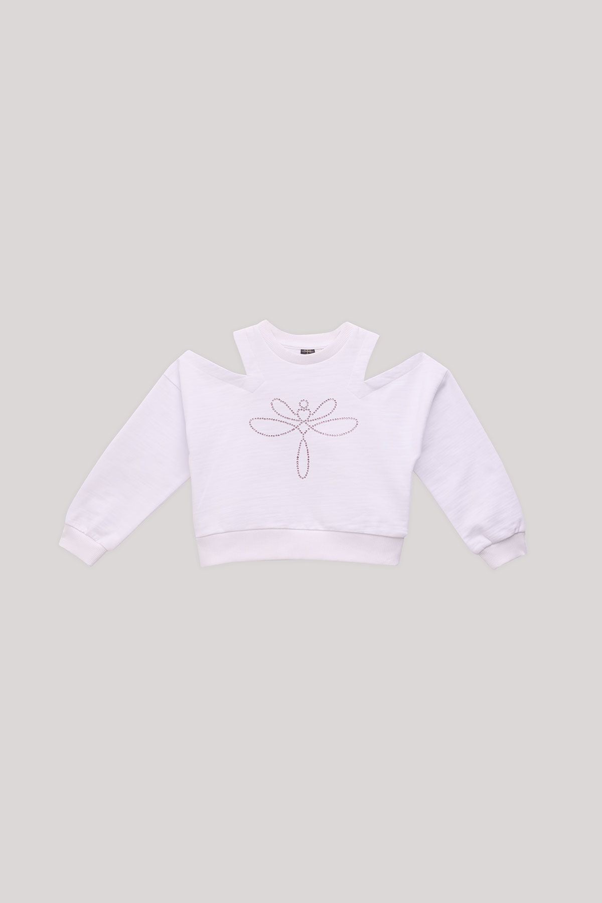 Girl White Sweatshirt - BgStore