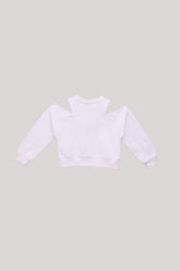 Girl White Sweatshirt - BgStore