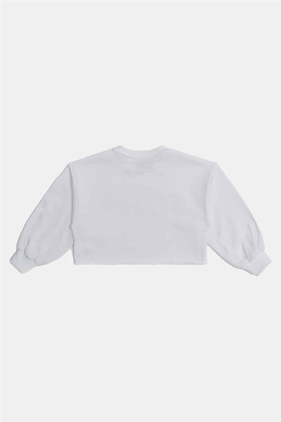 Girl White Sweatshirt - BgStore