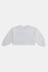 Girl White Sweatshirt - BgStore