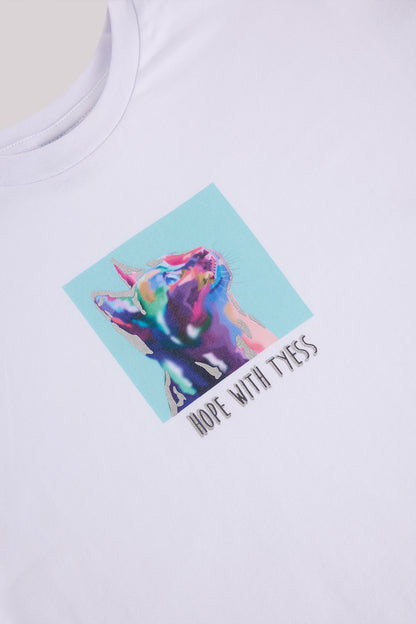 Girl White T-Shirt