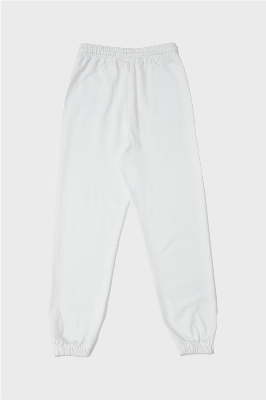 Girl White Tracksuit Bottom - BgStore