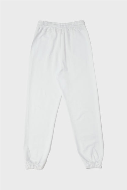 Girl White Tracksuit Bottom - BgStore