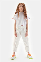 Girl White Trousers - BgStore