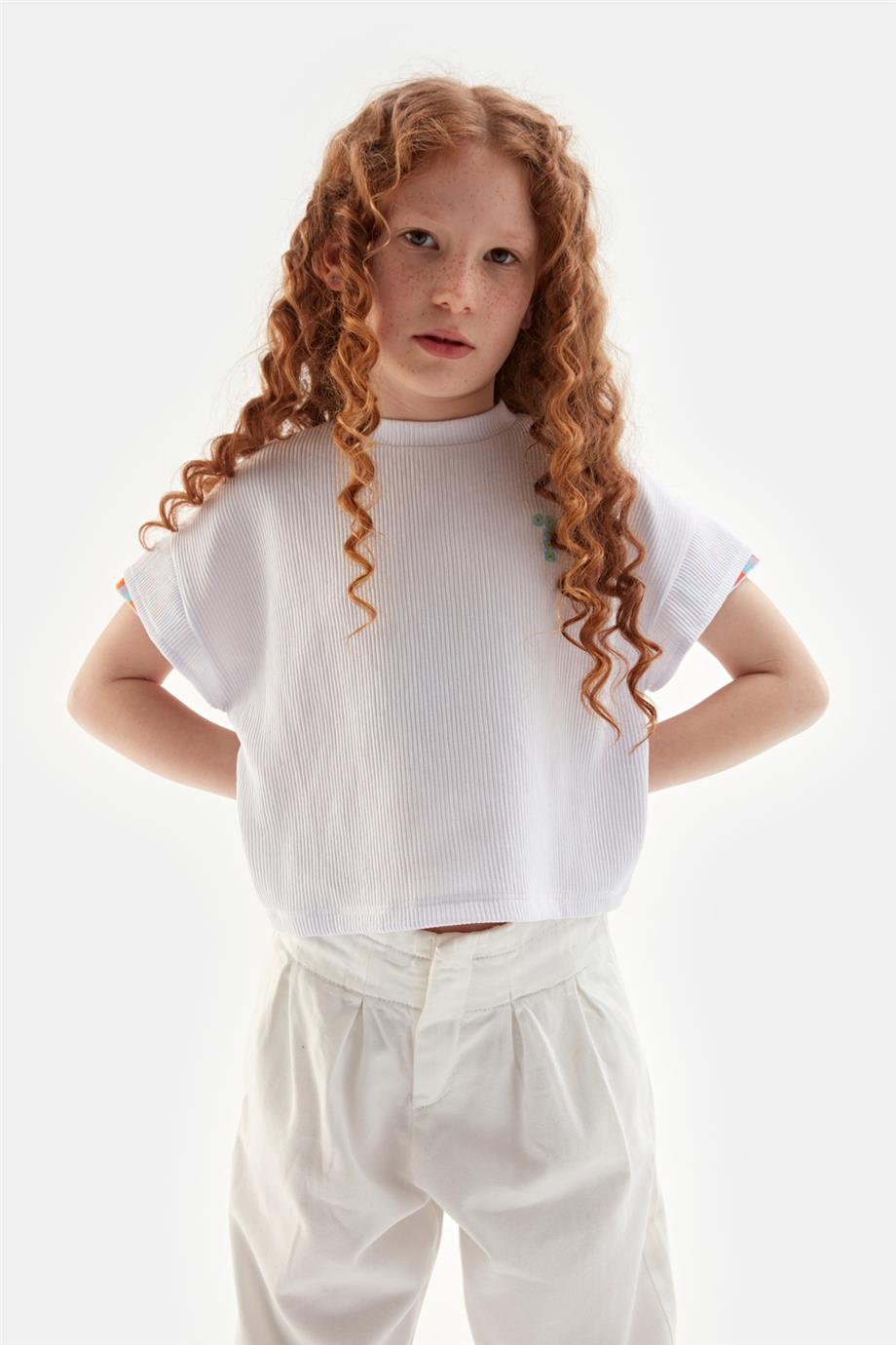 Girl White Trousers - BgStore