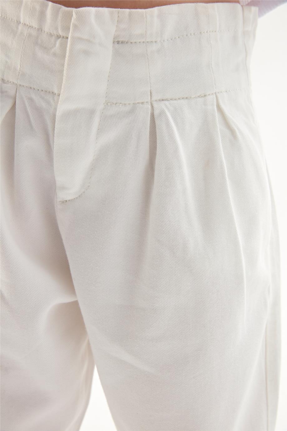 Girl White Trousers - BgStore