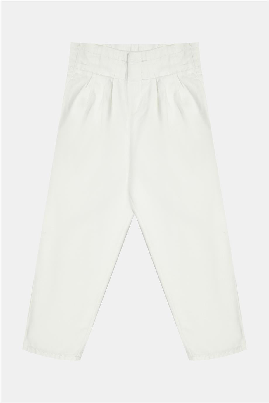 Girl White Trousers - BgStore