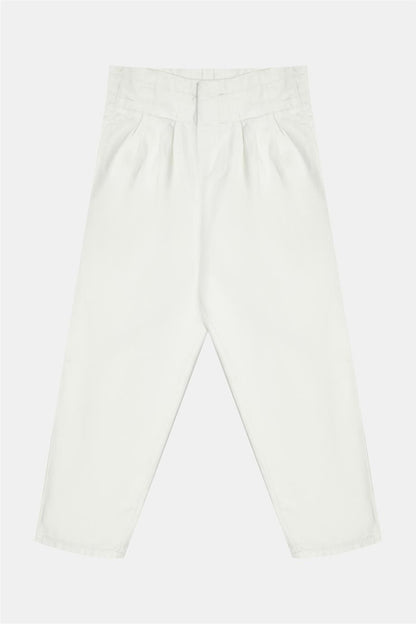 Girl White Trousers - BgStore