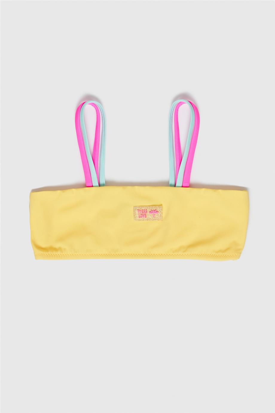 Girl Yellow Bikini Top - BgStore